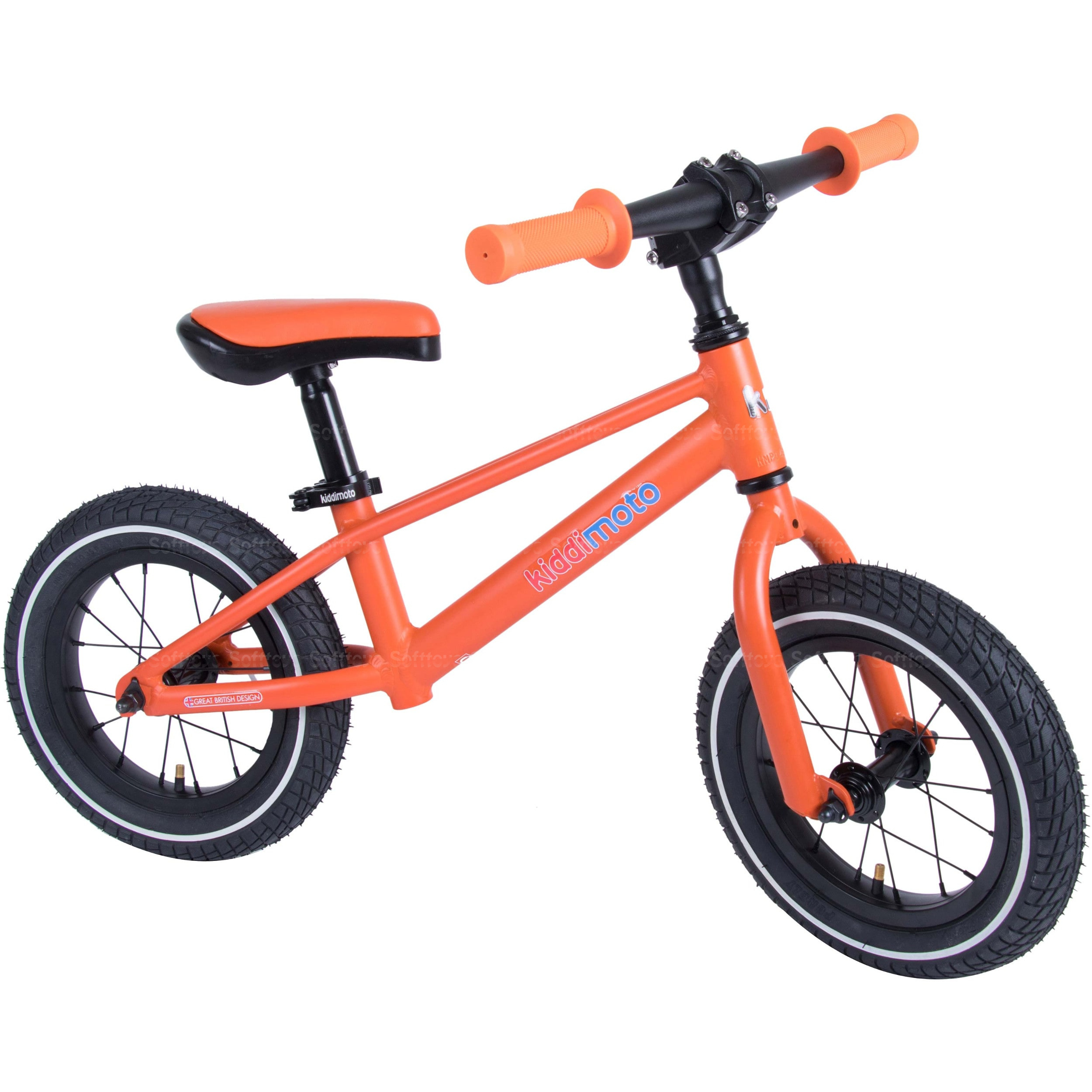 Беговел 12" Kiddimoto Mountain матовый оранжевый