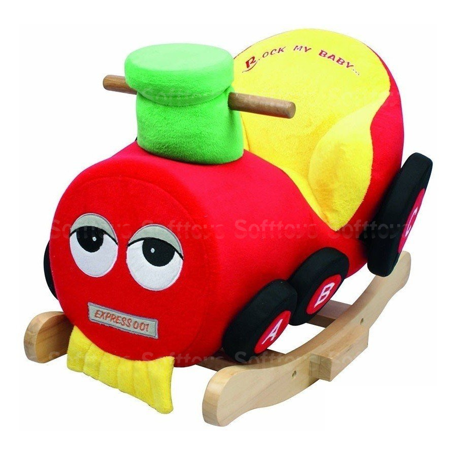 Детское кресло - качалка с музыкой Поезд