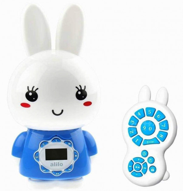 Интерактивная игрушка ночник-плеер Alilo Big Bunny G7_Blu