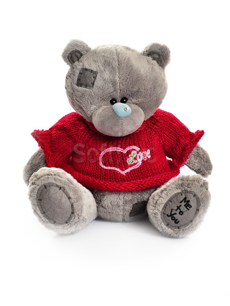 Мишка Тедди в  свитере (Gray) 45 см
