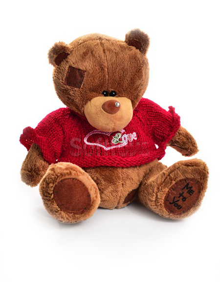 Мишка Тедди в свитере (brown) 65 см