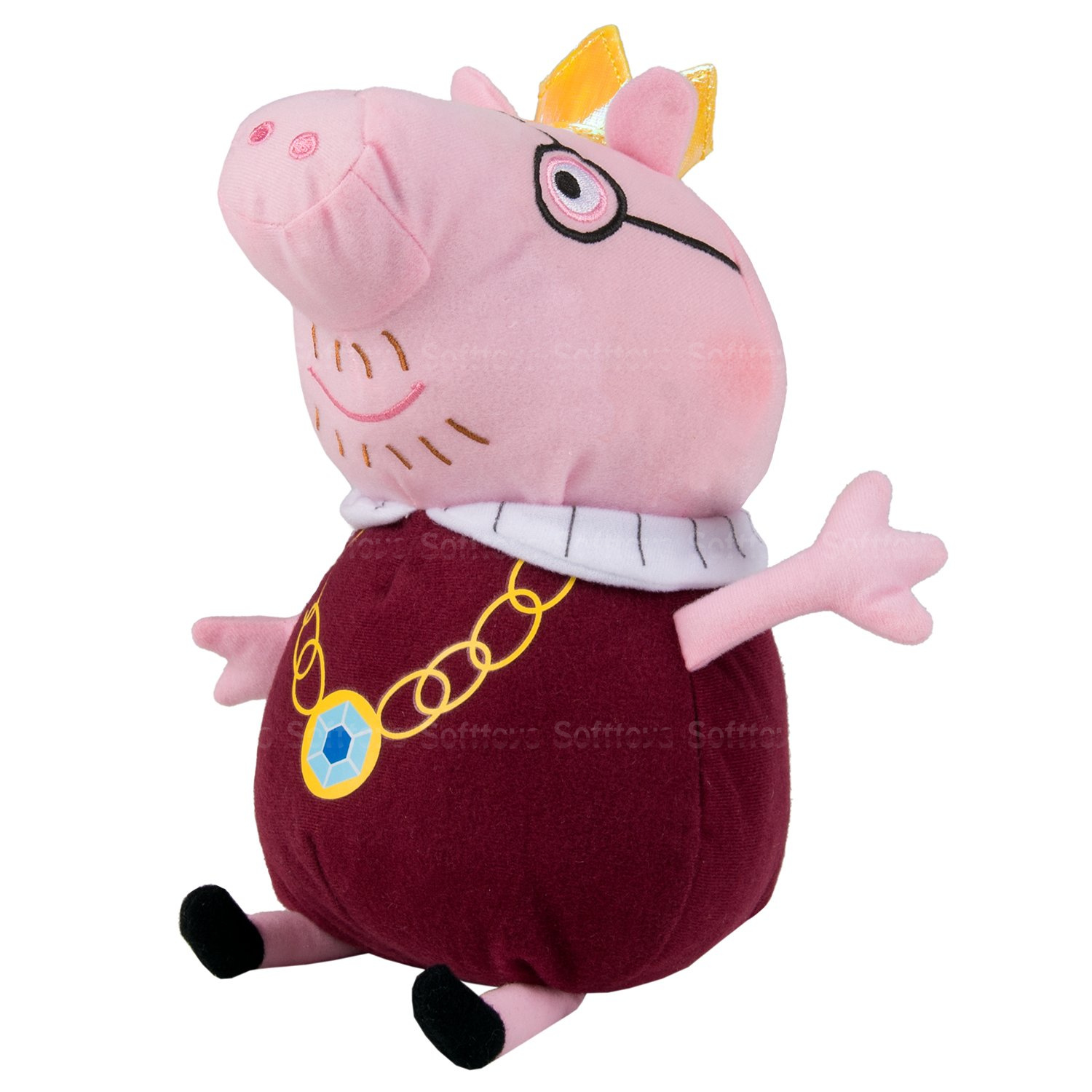 Мягкая игрушка (PeppaPig) Папа Свин Король