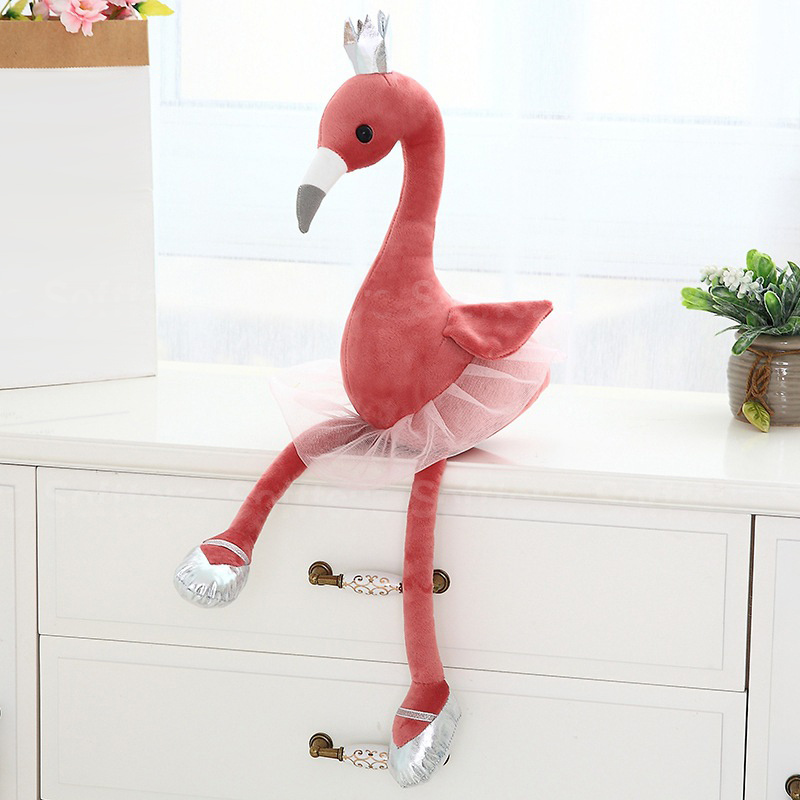 Мягкая игрушка Фламинго-Балерина (красный)