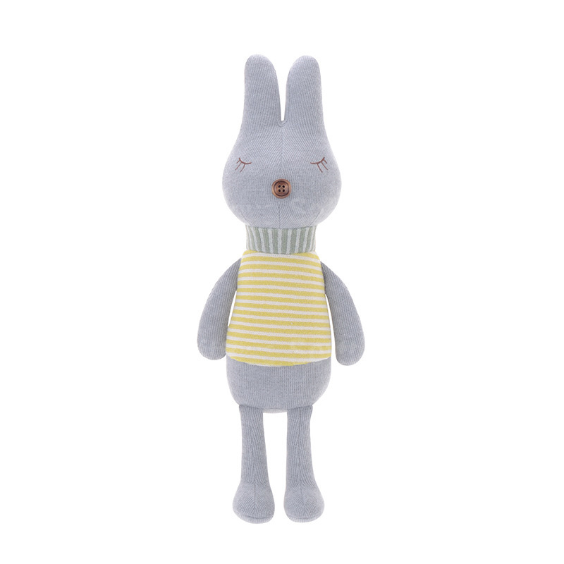 Мягкая игрушка Кролик Gray striped