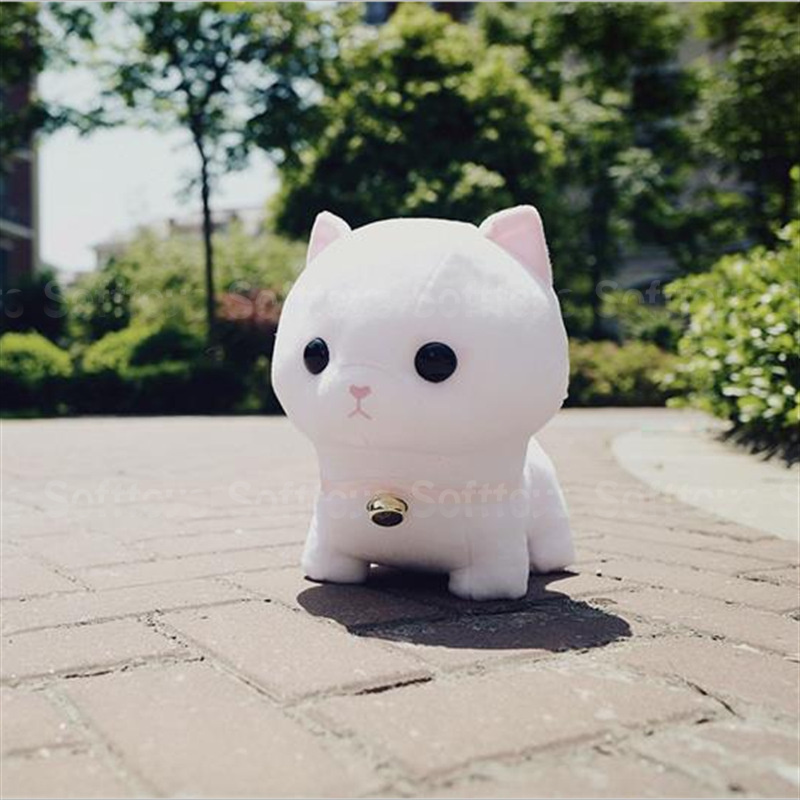 Мягкая игрушка белый котёнок