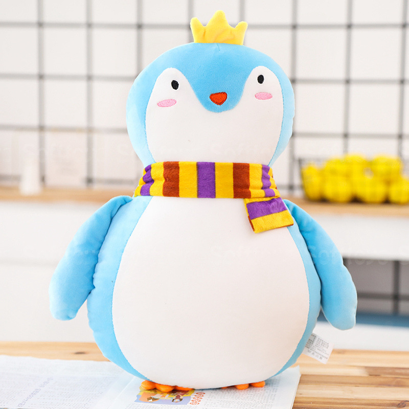 Мягкая игрушка-подушка Голубой Пингвин