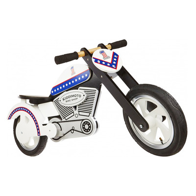 Беговел деревянный 12” Kiddi Moto Chopper Evel деревянный