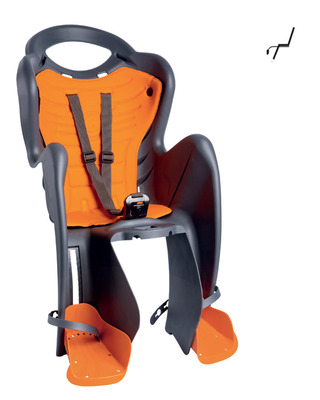 Детское велосидение Bellelli Mr. Fox Standart заднее темно-серое