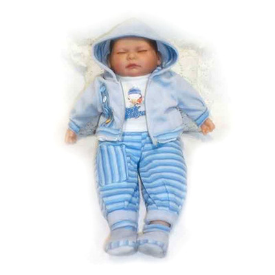 Кукла виниловая Спящий бэби 40 см