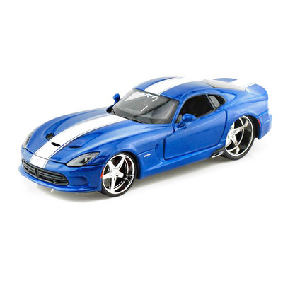 Модель Dodge SRT Viper GTS 2013 синий металлик тюнинг (1:24)