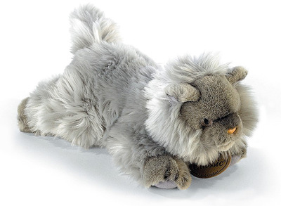 Мягкая игрушка Кошка персидская серая 25 см