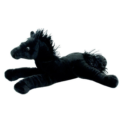 Мягкая игрушка Лошадь черная 25 см