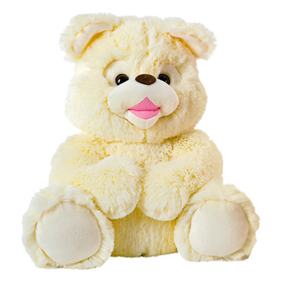 Мягкая игрушка Медведь Лёня желтый 36 см