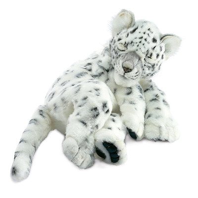 Мягкая игрушка Снежный леопард лежачий 40 см