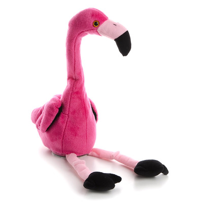 Мягкая интерактивная музыкальная игрушка Фламинго 35 см