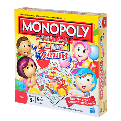 Настольная игра для детей Монополия Вечеринка на русском языке