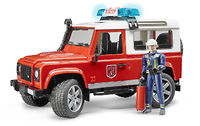 Пожарный Land Rover Defender 1:16 + фигурка