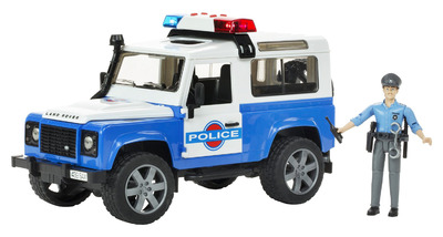 Полицейский джип Land Rover Defender 1:16 с фигуркой
