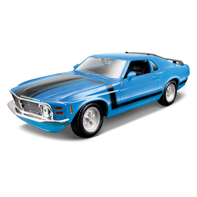 Игрушка Ford Mustang Boss 302 (1:24) 1970 года синий сборная модель